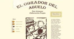 Desktop Screenshot of elobradordelabuelo.es